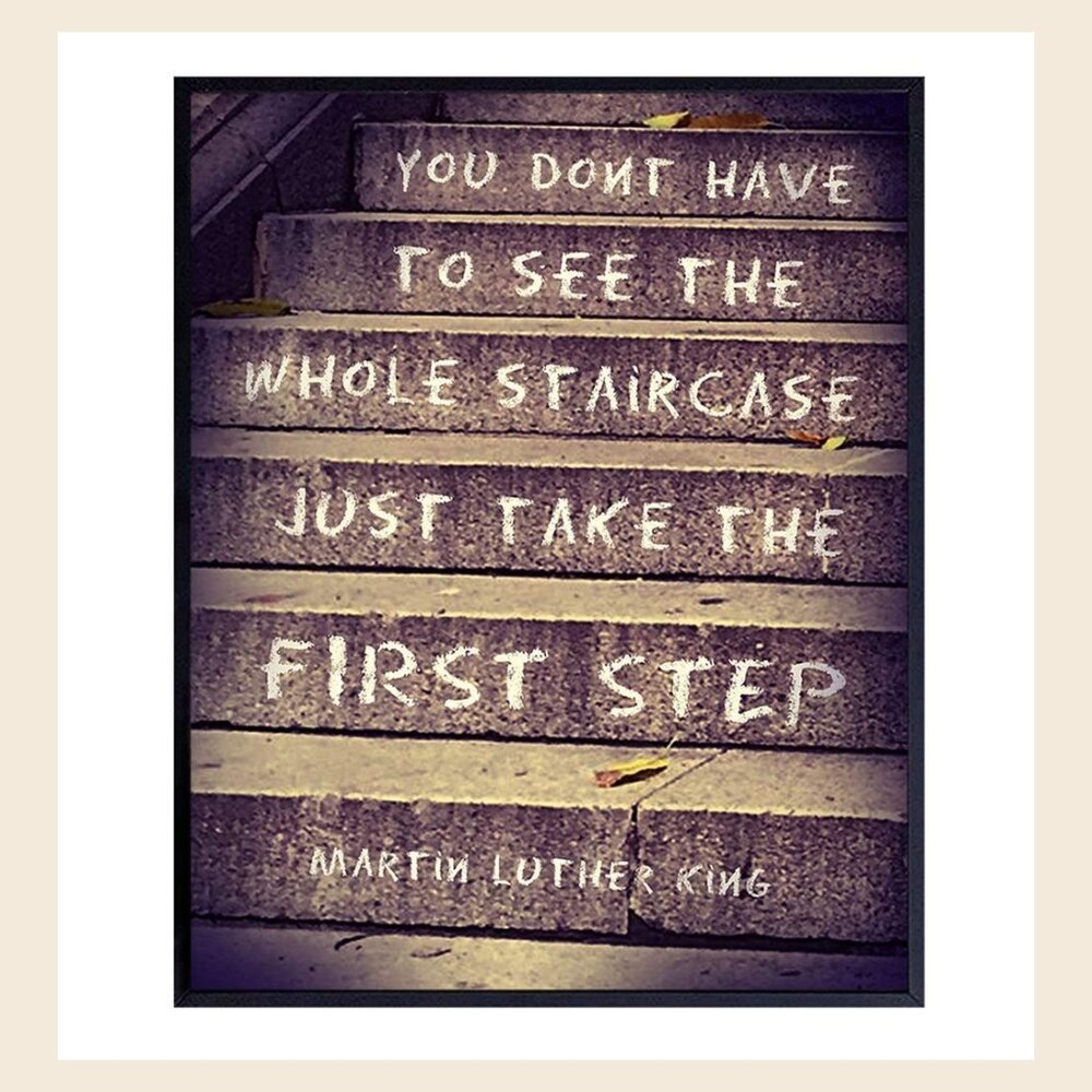 Martin Luther King MLK Motivational Quote Wall Decor Art Print - Inspirationa165